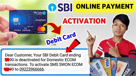 sbi debit card deactivated for domestic contactless transaction|How to activate/enable contactless transaction in sbi debit card.